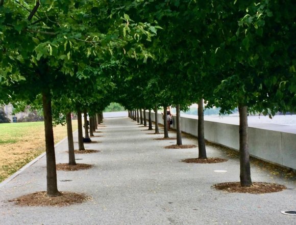 FDR FOUR FREEDOMS PARK 2020 There are paths for human rights and the Four Freedoms.